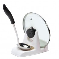 Držalo za pokrovko posode in kuhalnico ali zajemalko